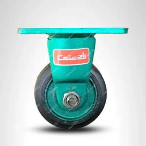 چرخ 10 لاستیکی پایه ثابت آهنی