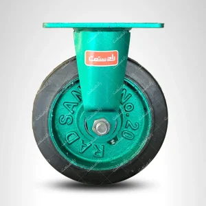 چرخ 20 لاستیکی پایه ثابت آهنی